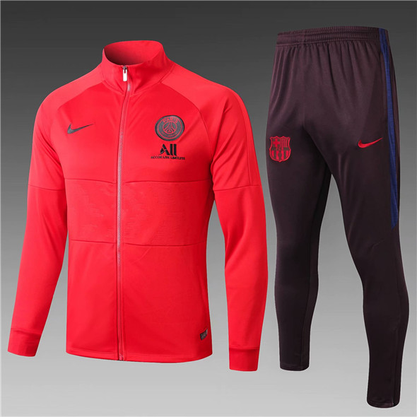 veste survêtement PSG 2020 Rouge